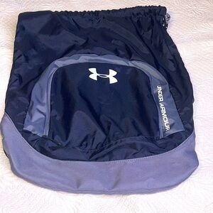 🔥Under Armour Drawstring Backpack Sport Gym Sack Bag School Clothes Shoes…